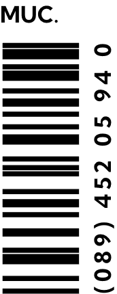 Barcode mit Münchner Telefonnummer